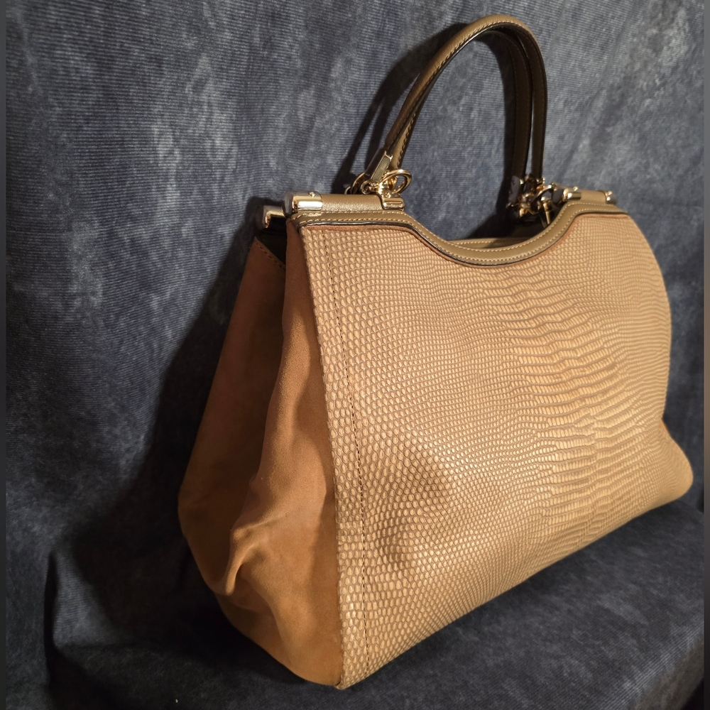 Rare Coach Madison Pinnacle Carrie Satchel And Wristlet - Picture 6 of 15